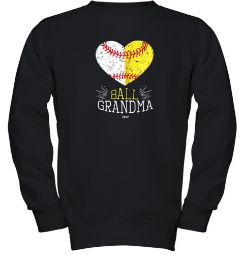 Mom Funny Baseball T Shirt Ball Funny Grandma Softball Gifts Youth Sweatshirt
