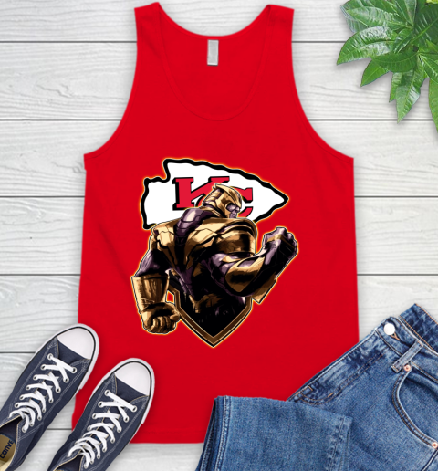 NFL Thanos Avengers Endgame Football Sports Kansas City Chiefs Tank Top 6