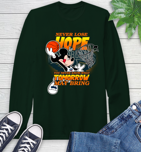 New Orleans Pelicans NBA Basketball Mickey Disney Never Lose Hope Long Sleeve T-Shirt 7