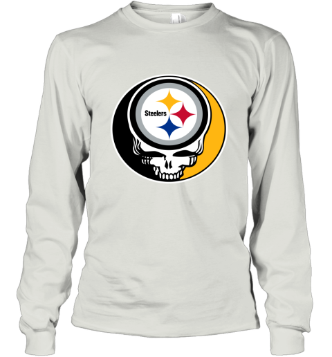 Gildan Pittsburgh Steelers Logo T-Shirt Ash 3XL