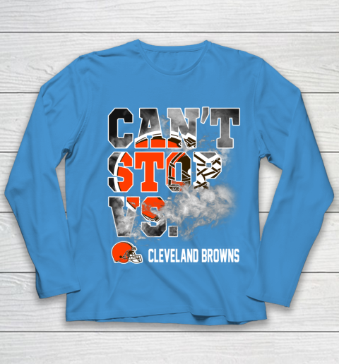 NFL Cleveland Browns Can't Stop Vs Youth Long Sleeve 5