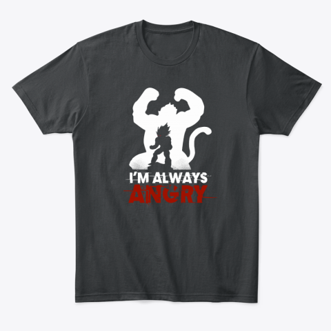 aohb dragon ball ndash i am always angry dragon ball classic t shirt 2 front black