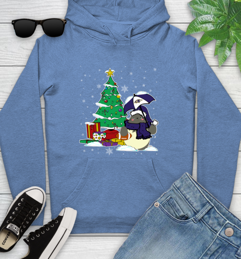 Baltimore Ravens NFL Football Cute Tonari No Totoro Christmas Sports Youth Hoodie 13