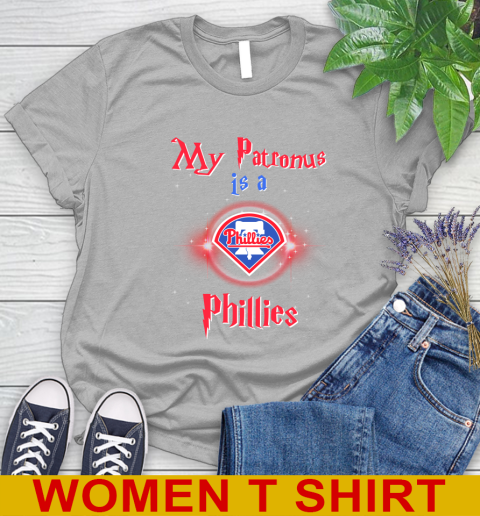 MLB Baseball Harry Potter My Patronus Is A Philadelphia Phillies Women's T-Shirt 5