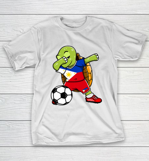 Dabbing Turtle The Philippines Soccer Fans Jersey Football T-Shirt