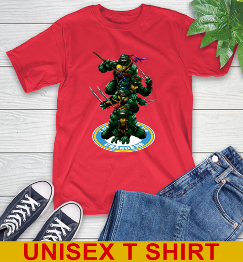 NFL Football Los Angeles Chargers Teenage Mutant Ninja Turtles Shirt T-Shirt 10