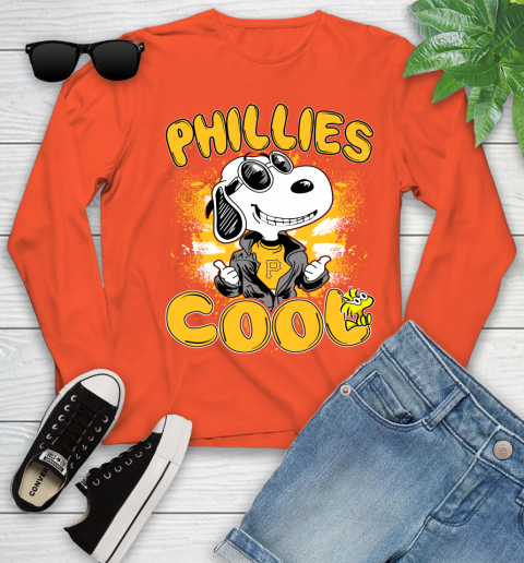 MLB Baseball Pittsburgh Pirates Cool Snoopy Shirt Youth Long Sleeve 3