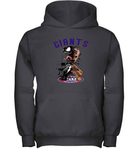 NFL New York Giants Football Venom Groot Guardians Of The Galaxy sn54zFkMCrI youth hoodie 43 95 151514 front black