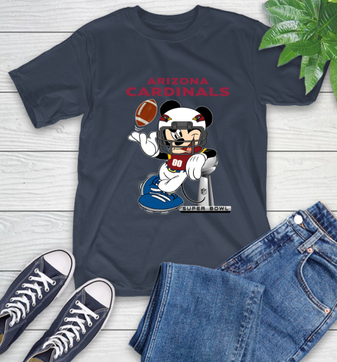 NFL Arizona Cardinals Mickey Mouse Disney Super Bowl Football T Shirt T-Shirt 16