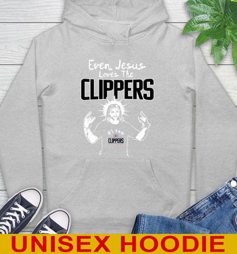 LA Clippers NBA Basketball Even Jesus Loves The Clippers Shirt Hoodie 6