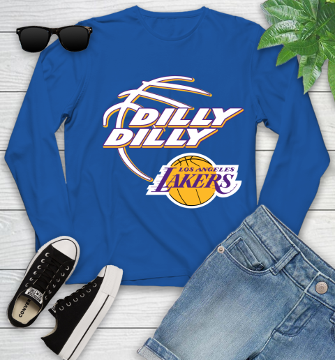 NBA Los Angeles Lakers Dilly Dilly Basketball Sports Youth Long Sleeve 9