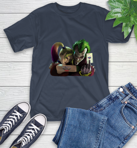New Orleans Pelicans NBA Basketball Joker Harley Quinn Suicide Squad T-Shirt 4