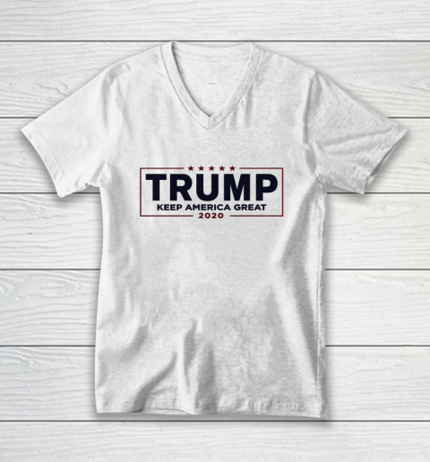 I Love Trump Keep America Great 2020 V-Neck T-Shirt