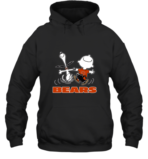 Snoopy And Charlie Brown Happy Chicago Bears Fans Hoodie