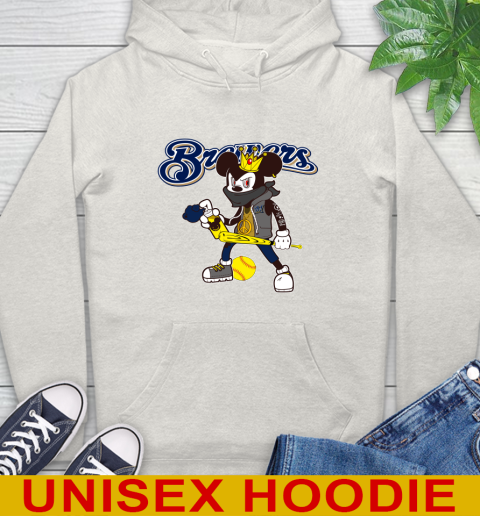 Milwaukee Brewers MLB Baseball Mickey Peace Sign Sports Hoodie 12