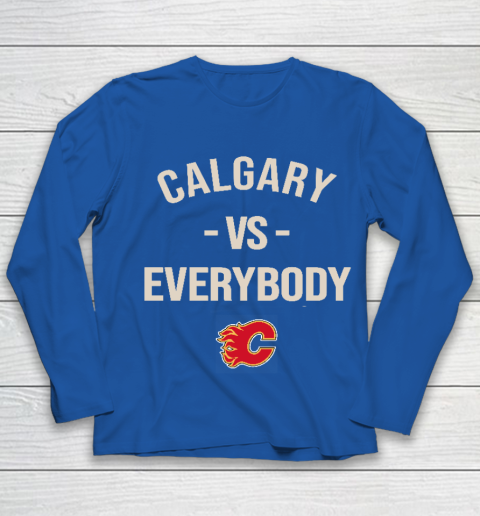 Calgary Flames Vs Everybody Youth Long Sleeve 7