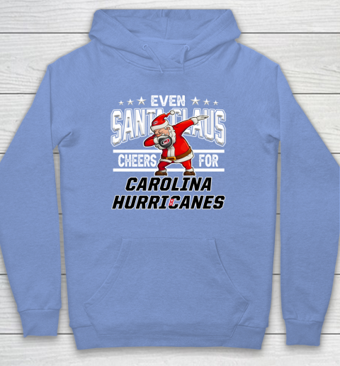 Carolina Hurricanes Even Santa Claus Cheers For Christmas NHL Hoodie 8