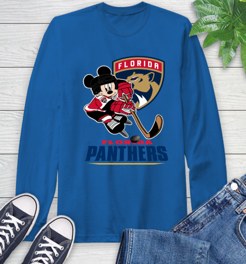 NHL Florida Panthers Mickey Mouse Disney Hockey T Shirt Long Sleeve T-Shirt 9