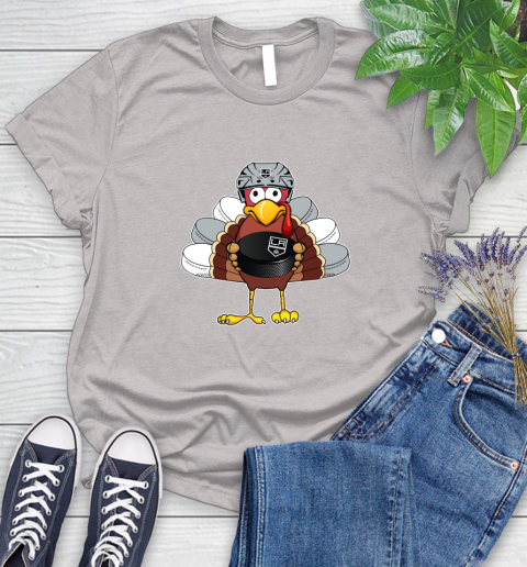 Los Angeles Kings Turkey Thanksgiving Day Women's T-Shirt 10