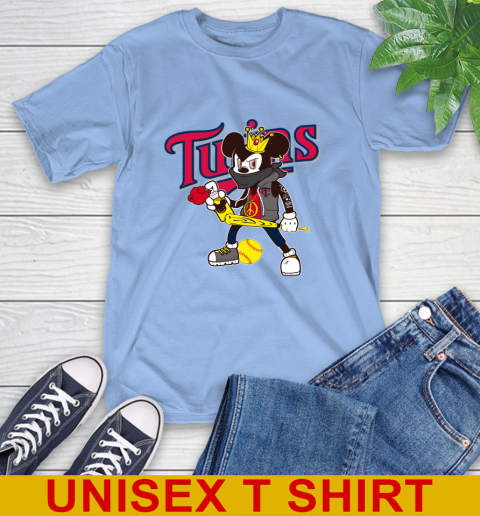 Minnesota Twins MLB Baseball Mickey Peace Sign Sports T-Shirt 11