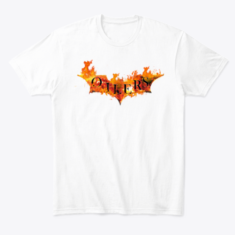29xk edmonton oilers batman logo dc classic t shirt 2 front white