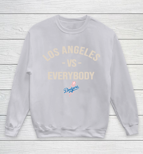 Los Angeles Dodgers Vs Everybody Youth Sweatshirt 3