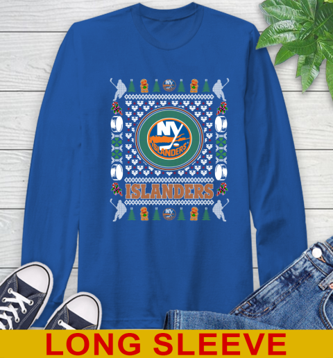 New York Islanders Merry Christmas NHL Hockey Loyal Fan Long Sleeve T-Shirt 11
