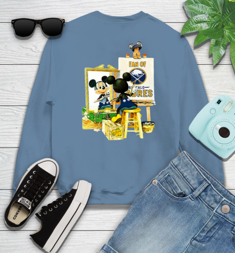 NHL Hockey Buffalo Sabres Mickey Drawing Shirt 33