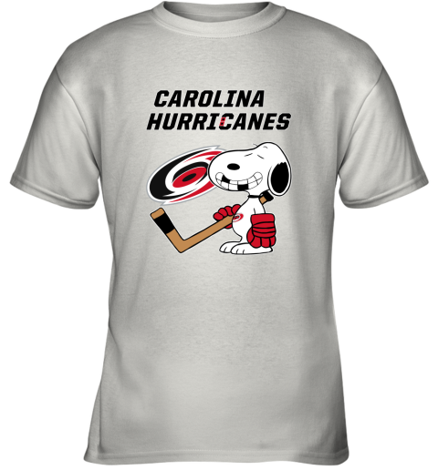 Carolina Hurricanes Ice Hockey Broken Teeth Snoopy NHL Youth T-Shirt