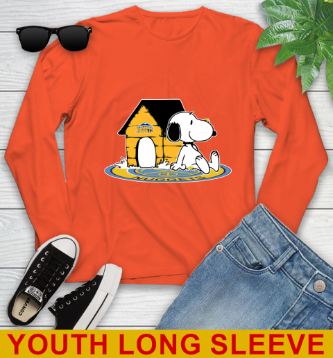NBA Basketball Denver Nuggets Snoopy The Peanuts Movie Shirt Youth Long Sleeve 4