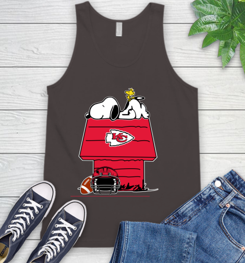 Kansas City Chiefs NFL Football Snoopy Woodstock The Peanuts Movie Tank Top 8 Kansas City Chiefs NFL Football Snoopy Woodstock The Peanuts Movie Tank Top - Image 8