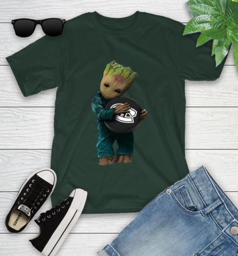 NHL Groot Guardians Of The Galaxy Hockey Sports Montreal Canadiens Youth T-Shirt 5