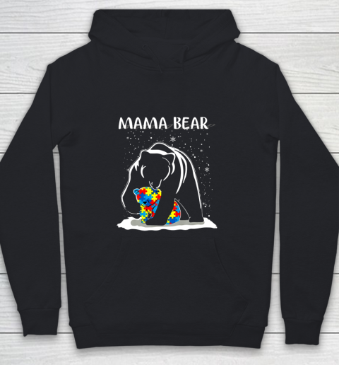 Mama Bear Autism Youth Hoodie