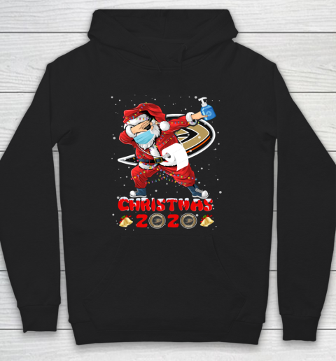 Anaheim Ducks Funny Santa Claus Dabbing Christmas 2020 NHL Hoodie