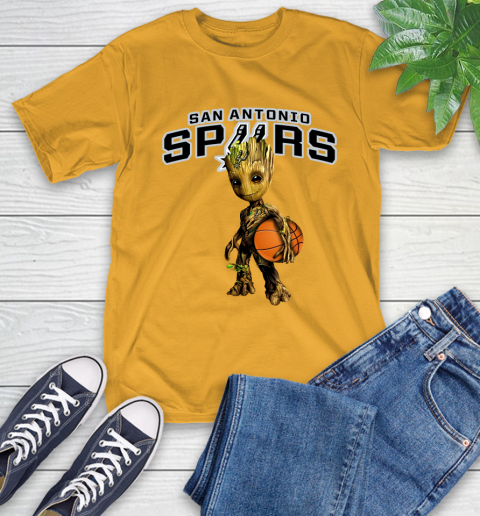 San Antonio Spurs NBA Basketball Groot Marvel Guardians Of The Galaxy T-Shirt 3