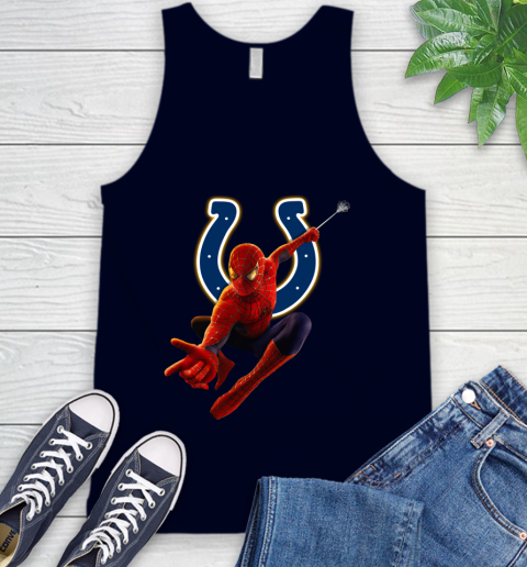 NFL Spider Man Avengers Endgame Football Indianapolis Colts Tank Top 3