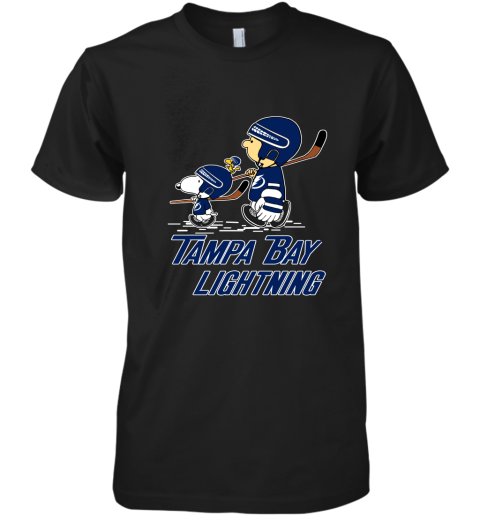 Let's Play Tampa Bay lightning Ice Hockey Snoopy NHL Premium Men's T-Shirt