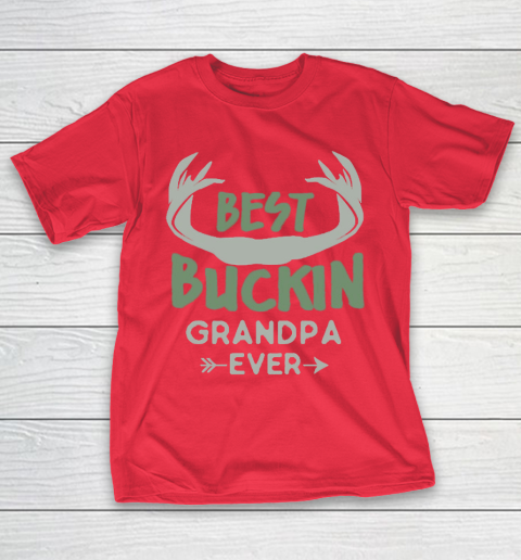 Grandpa Funny Gift Apparel  Deer Hunting Bucking Grandpa T-Shirt 9
