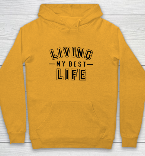 UNIVERSITY GOLD Living My Best Life Youth Hoodie 2