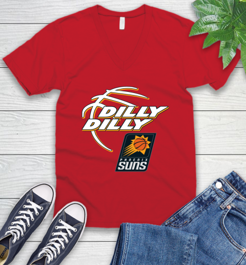 NBA Phoenix Suns Dilly Dilly Basketball Sports V-Neck T-Shirt 7