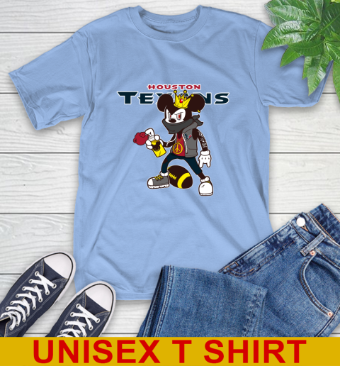 Houston Texans NFL Football Mickey Peace Sign Sports T-Shirt 11