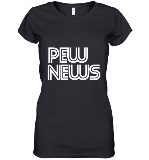 Pew News Mug Women's V-Neck T-Shirt