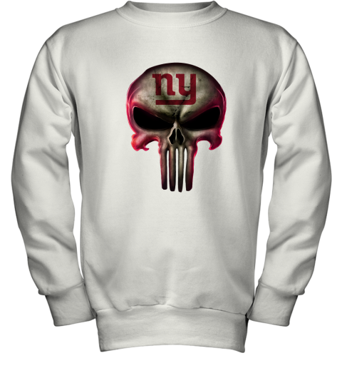 New York Giants The Punisher Mashup Football Youth Sweatshirt