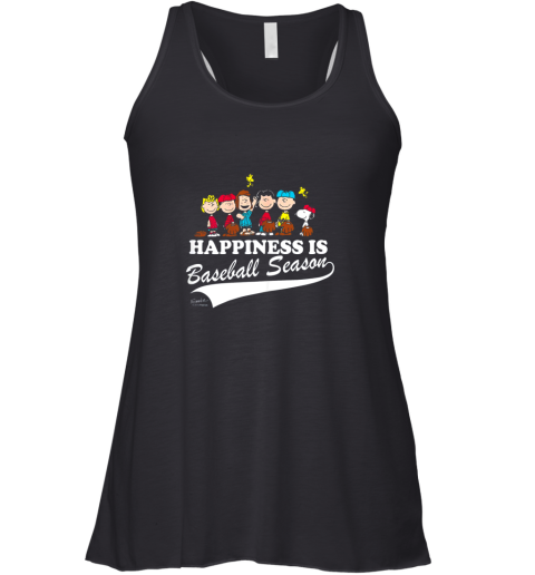 Peanuts Happiness Is Baseball Season Racerback Tank