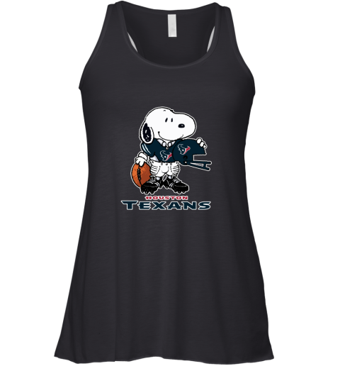 Snoopy A Strong And Proud Houston Texans Player NFL Racerback Tank