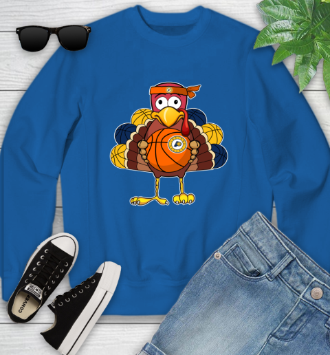 Indiana Pacers Turkey thanksgiving day Youth Sweatshirt 8