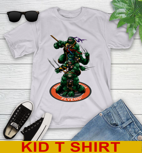 NHL Hockey Philadelphia Flyers Teenage Mutant Ninja Turtles Shirt Youth T-Shirt 5