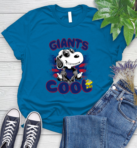 NFL Football New York Giants Cool Snoopy Shirt Women's T-Shirt 8