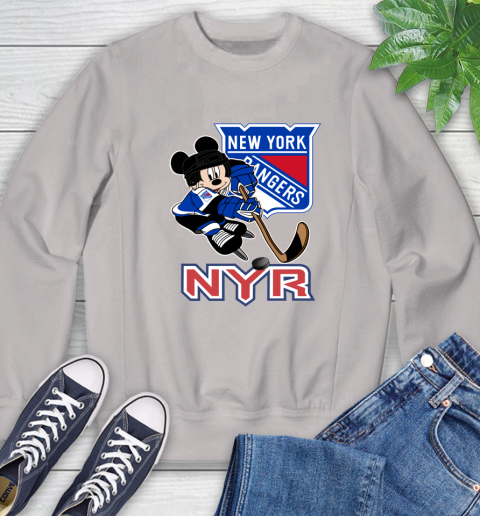 NHL Hey Haters Mickey Hockey Sports New York Rangers Sweatshirt