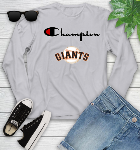 MLB Baseball San Francisco Giants Champion Shirt Youth Long Sleeve 3